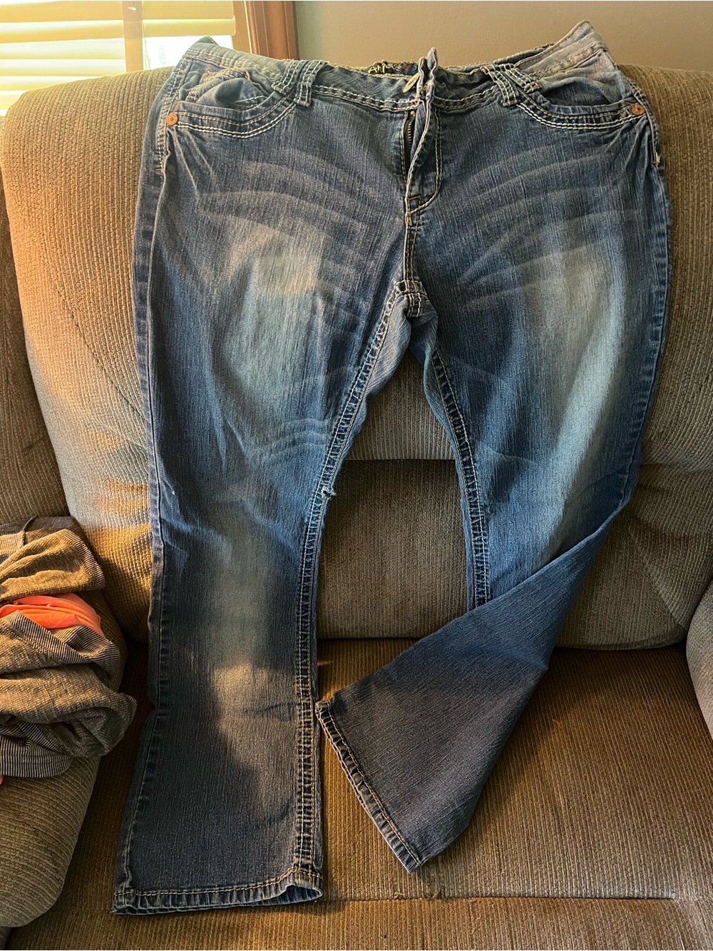 Angels Women's Medium Blue Boot-Cut Jeans
